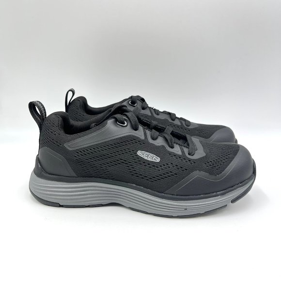 Keen Womens Sparta 2 ESD Soft Toe Steel Grey Black Work Sneakers Shoes 6.5M